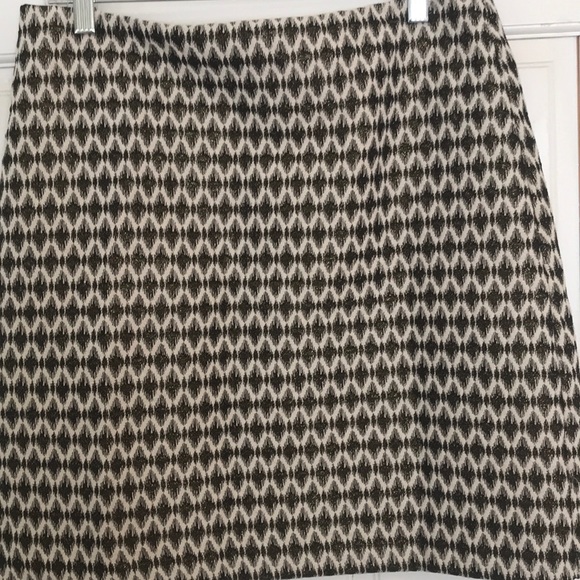 Loft Straight Skirt with Metallic Accent - Picture 2 of 9